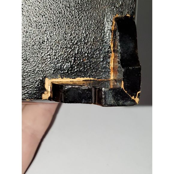 Far East Oriental Musical Jewelry Box Hand Painted Laquered Wood Vintage As-Is - Picture 16 of 16